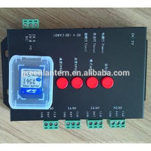 4096 píxeles direccionables t4000 tarjeta SD rgb / dmx controlador led rgb controlador de píxeles led